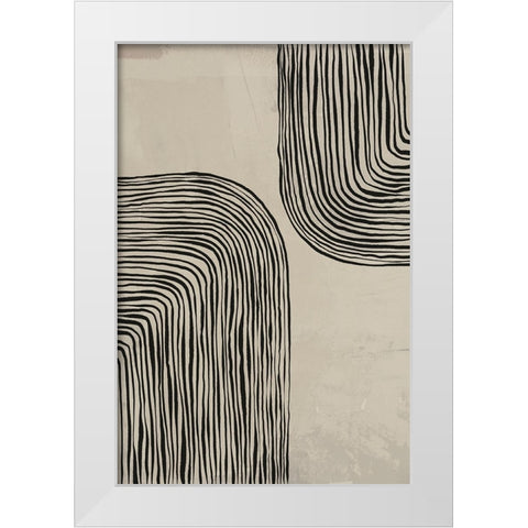 River White Modern Wood Framed Art Print by LivinLi
