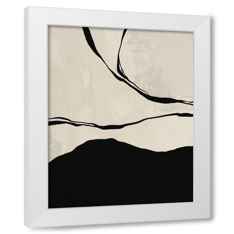 Sea White Modern Wood Framed Art Print by LivinLi