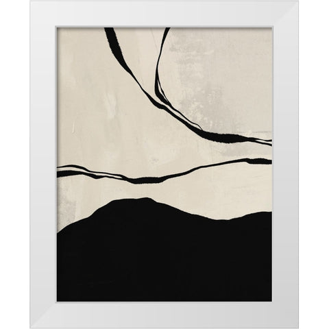 Sea White Modern Wood Framed Art Print by LivinLi