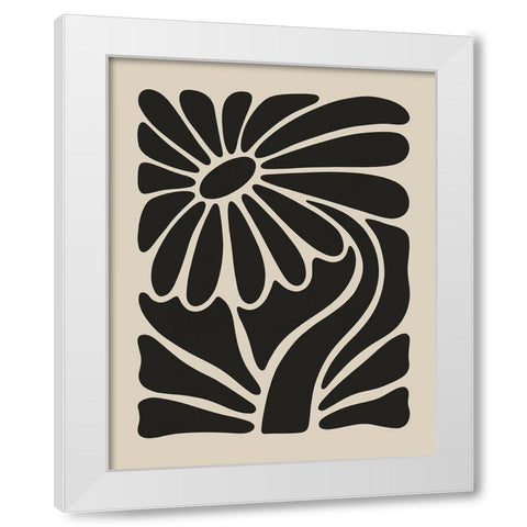 Spring White Modern Wood Framed Art Print by LivinLi