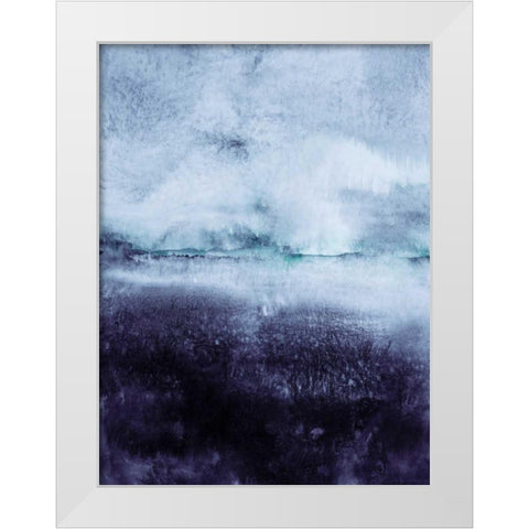 Direction North White Modern Wood Framed Art Print by Lehnhardt, Iris