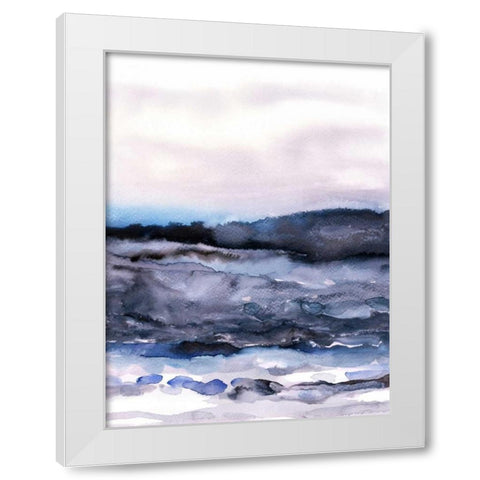 Layers of Colour 2 White Modern Wood Framed Art Print by Lehnhardt, Iris