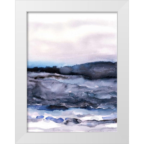 Layers of Colour 2 White Modern Wood Framed Art Print by Lehnhardt, Iris