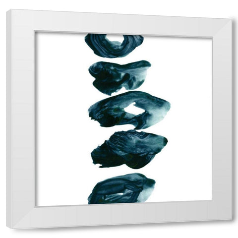 Irregular 2 White Modern Wood Framed Art Print by Lehnhardt, Iris
