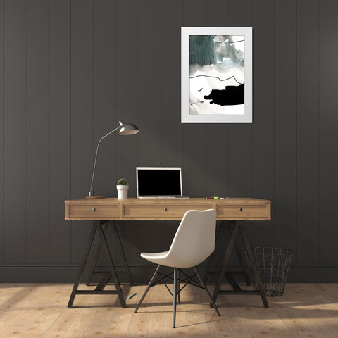 BS 4 White Modern Wood Framed Art Print by Lehnhardt, Iris