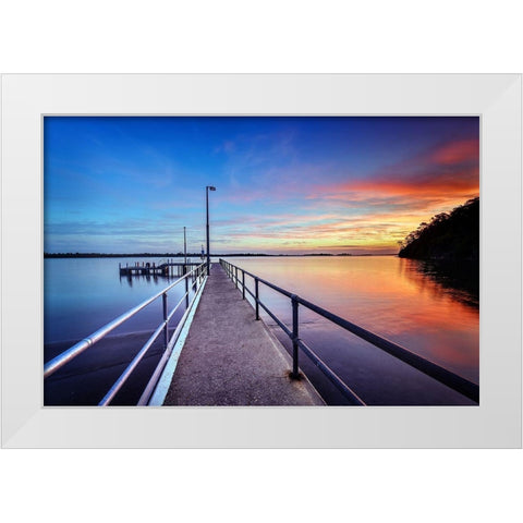 Fin de Jours White Modern Wood Framed Art Print by Louise, Tracie