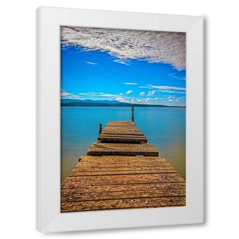 Broken Pier White Modern Wood Framed Art Print by Louise, Tracie