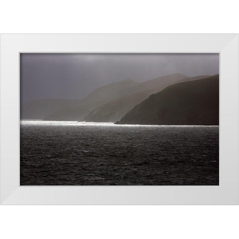 Blasket Islands White Modern Wood Framed Art Print by Leprince, Vincent