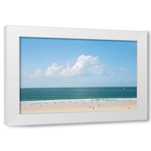 Le-Couquet White Modern Wood Framed Art Print by Leprince, Vincent