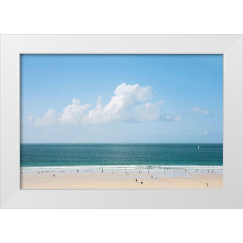 Le-Couquet White Modern Wood Framed Art Print by Leprince, Vincent