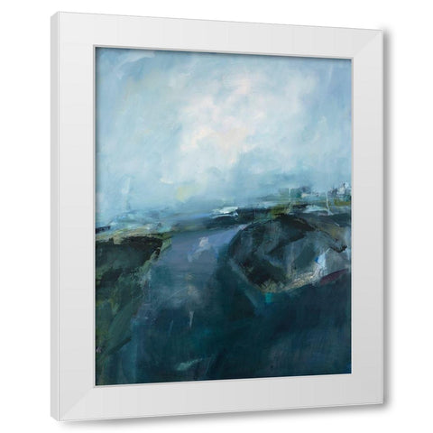 Splashed by Magic White Modern Wood Framed Art Print by Lenssen, Georganna