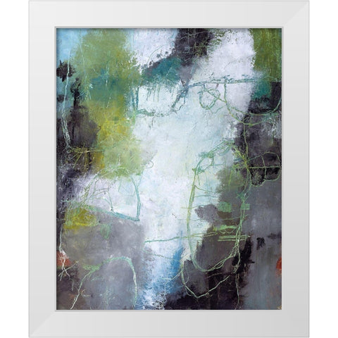 A Day On The River White Modern Wood Framed Art Print by Leslie, Carole