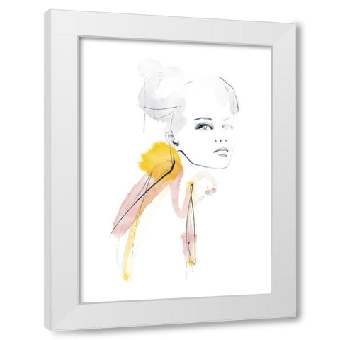 I Am White Modern Wood Framed Art Print by Larsdotter, Lotta