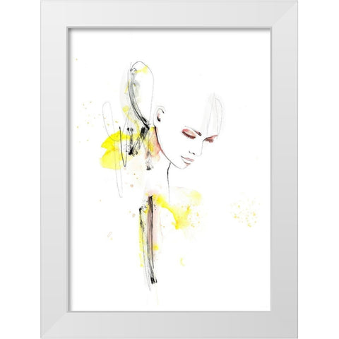 On The Inside White Modern Wood Framed Art Print by Larsdotter, Lotta