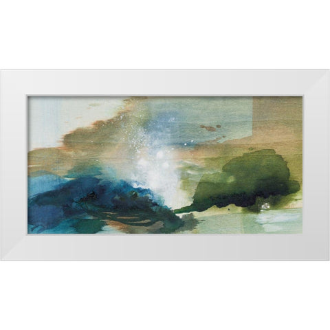 Mermaid Pool White Modern Wood Framed Art Print by Leaver, Tara