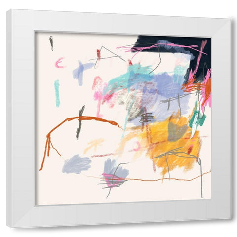 Fragile White Modern Wood Framed Art Print by Lauzon, Danielle