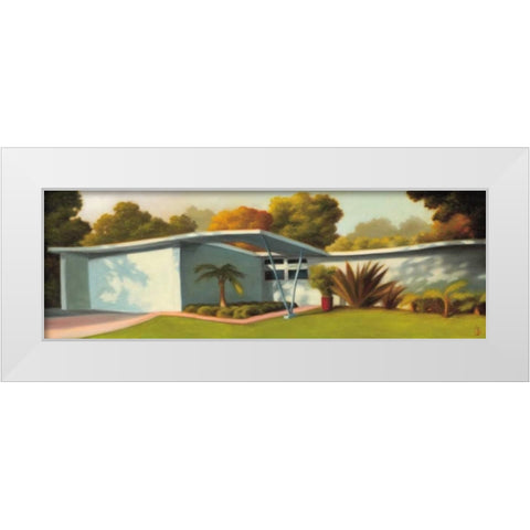 Mar Vista White Modern Wood Framed Art Print by Monzon, Rick
