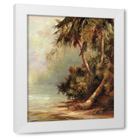 Hidden Cove White Modern Wood Framed Art Print by Malarz