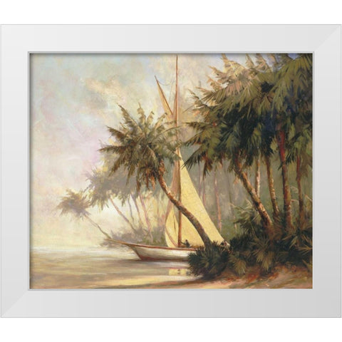 Leaving Out White Modern Wood Framed Art Print by Malarz