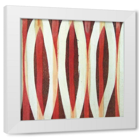Carousing Closed II White Modern Wood Framed Art Print by Miller, Allison G