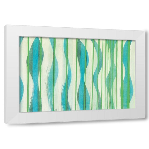 Carousing with Lines I White Modern Wood Framed Art Print by Miller, Allison G