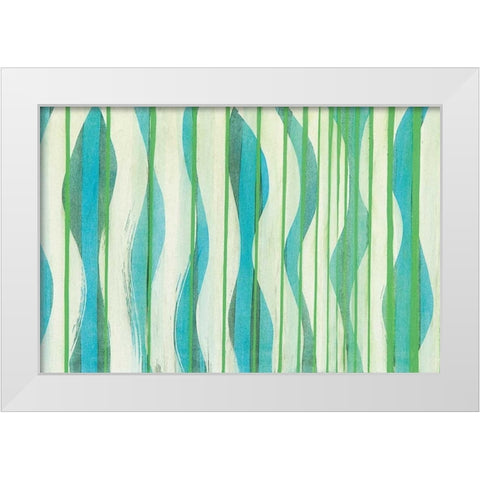 Carousing with Lines I White Modern Wood Framed Art Print by Miller, Allison G