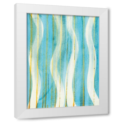Carousing with Lines II White Modern Wood Framed Art Print by Miller, Allison G
