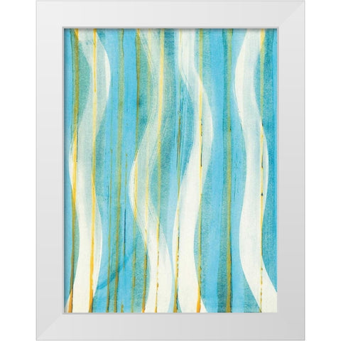 Carousing with Lines II White Modern Wood Framed Art Print by Miller, Allison G