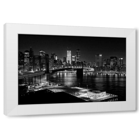 The Carousel White Modern Wood Framed Art Print by Mikaels, Natalie