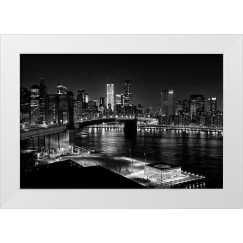 The Carousel White Modern Wood Framed Art Print by Mikaels, Natalie