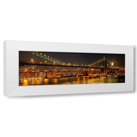 Three Bridges White Modern Wood Framed Art Print by Mikaels, Natalie