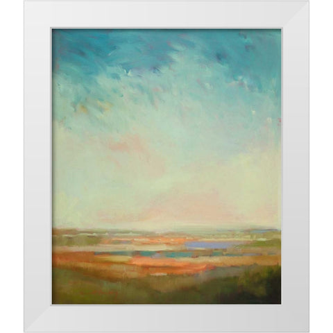 A Bit of Orange White Modern Wood Framed Art Print by McCarthy, William