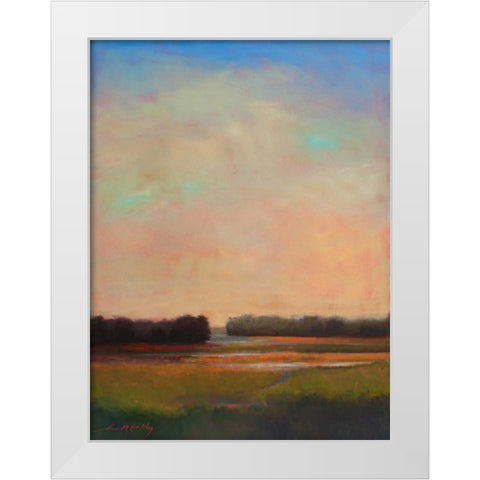 Shifting Tide White Modern Wood Framed Art Print by McCarthy, William