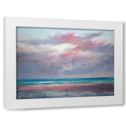Back to the Beach White Modern Wood Framed Art Print by Margulis, Karen