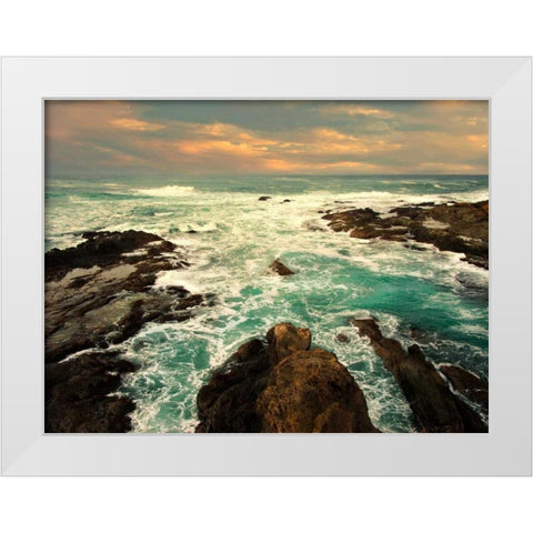 Heavens Gate White Modern Wood Framed Art Print by Mikaels, Natalie