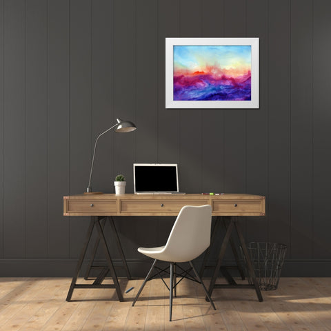 Arpeggi II White Modern Wood Framed Art Print by Maldonado, Jacqueline