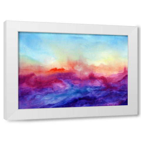 Arpeggi II White Modern Wood Framed Art Print by Maldonado, Jacqueline