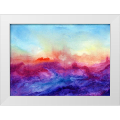 Arpeggi II White Modern Wood Framed Art Print by Maldonado, Jacqueline