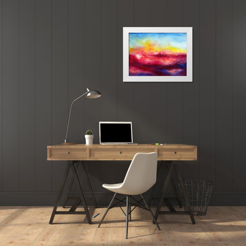Kiss of Life II White Modern Wood Framed Art Print by Maldonado, Jacqueline