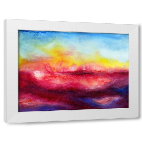 Kiss of Life II White Modern Wood Framed Art Print by Maldonado, Jacqueline