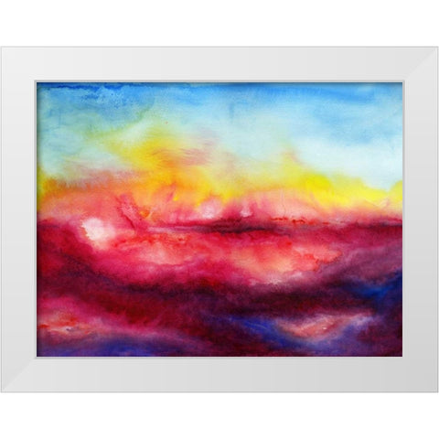 Kiss of Life II White Modern Wood Framed Art Print by Maldonado, Jacqueline