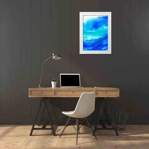 Rise III White Modern Wood Framed Art Print by Maldonado, Jacqueline