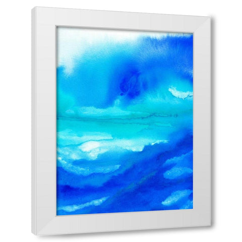 Rise III White Modern Wood Framed Art Print by Maldonado, Jacqueline