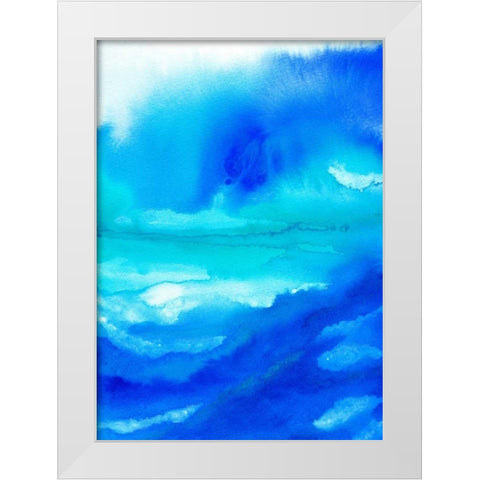 Rise III White Modern Wood Framed Art Print by Maldonado, Jacqueline