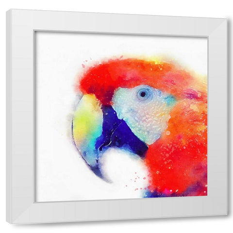 The Articulate II White Modern Wood Framed Art Print by Maldonado, Jacqueline