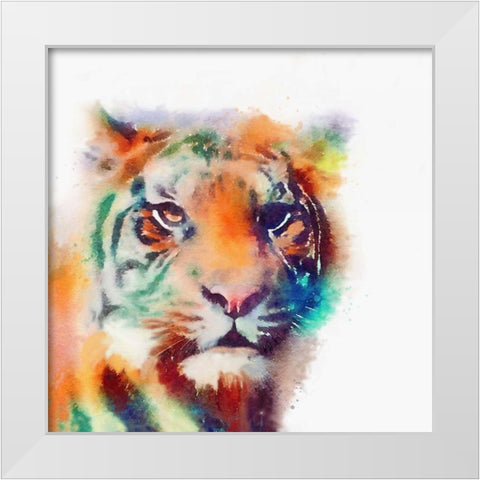 The Elusive II White Modern Wood Framed Art Print by Maldonado, Jacqueline