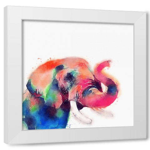 The Majestic II White Modern Wood Framed Art Print by Maldonado, Jacqueline