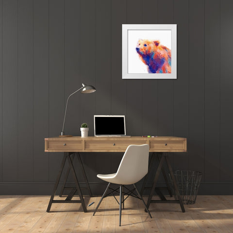 The Protective II White Modern Wood Framed Art Print by Maldonado, Jacqueline