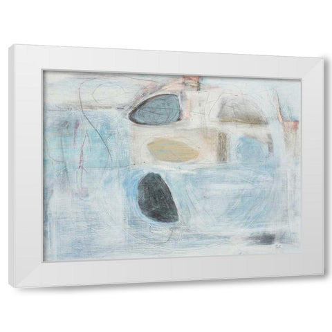 Fragile Symmetry White Modern Wood Framed Art Print by Mankin, David