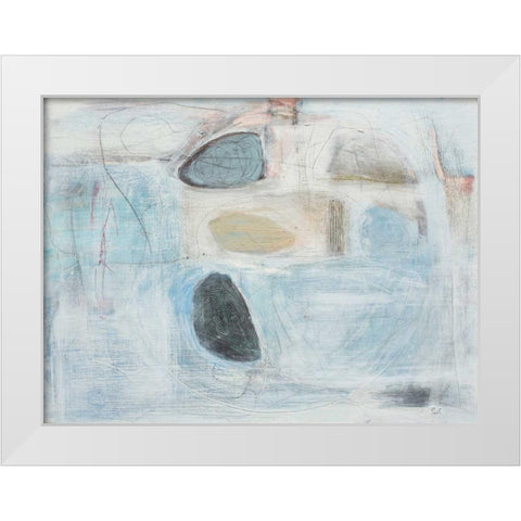 Fragile Symmetry White Modern Wood Framed Art Print by Mankin, David